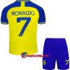 Virallinen Fanipaita + Shortsit Al Nassr Ronaldo 7 Kotipelipaita 2022-23 - Lasten